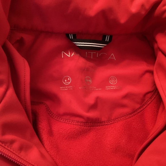 Nautica | Fleece Lined Coat with Hood Red, see description for size - Picture 6 of 14